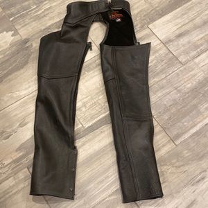 Hot leather womens chaps size Small